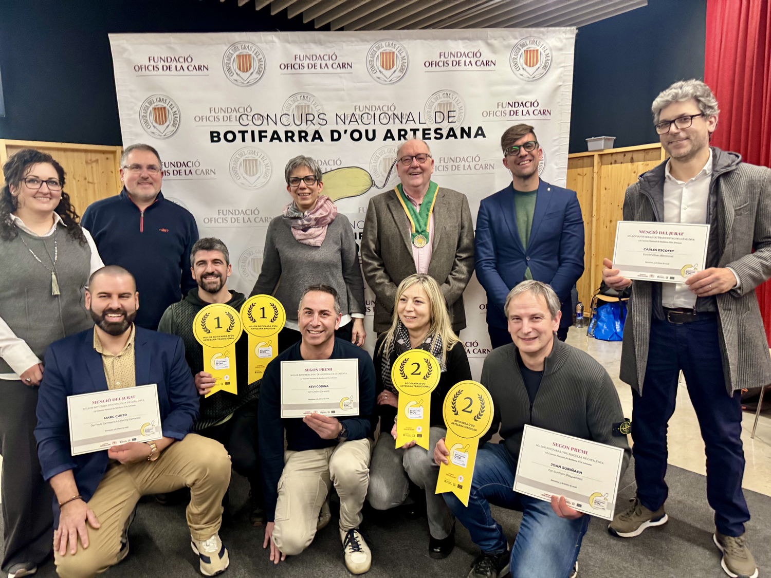 Guanyadors Concurs Nacional de Botifarra d’Ou 2026